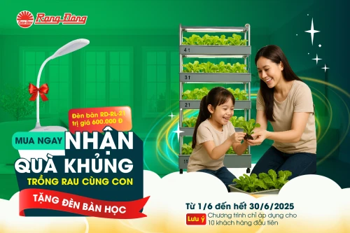 TRỒNG RAU CÙNG CON – NHẬN NGAY ĐÈN BÀN HỌC